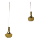 Pair of Mid-century Pendants, Czechoslovakia, 1960's.