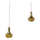 Pair of Mid-century Pendants, Czechoslovakia, 1960's.