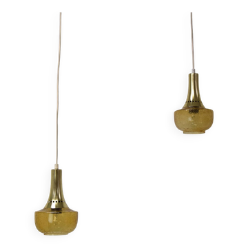 Pair of Mid-century Pendants, Czechoslovakia, 1960's.