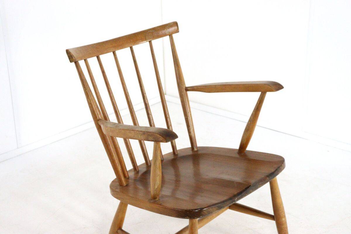 Vintage Dutch design spindle chair