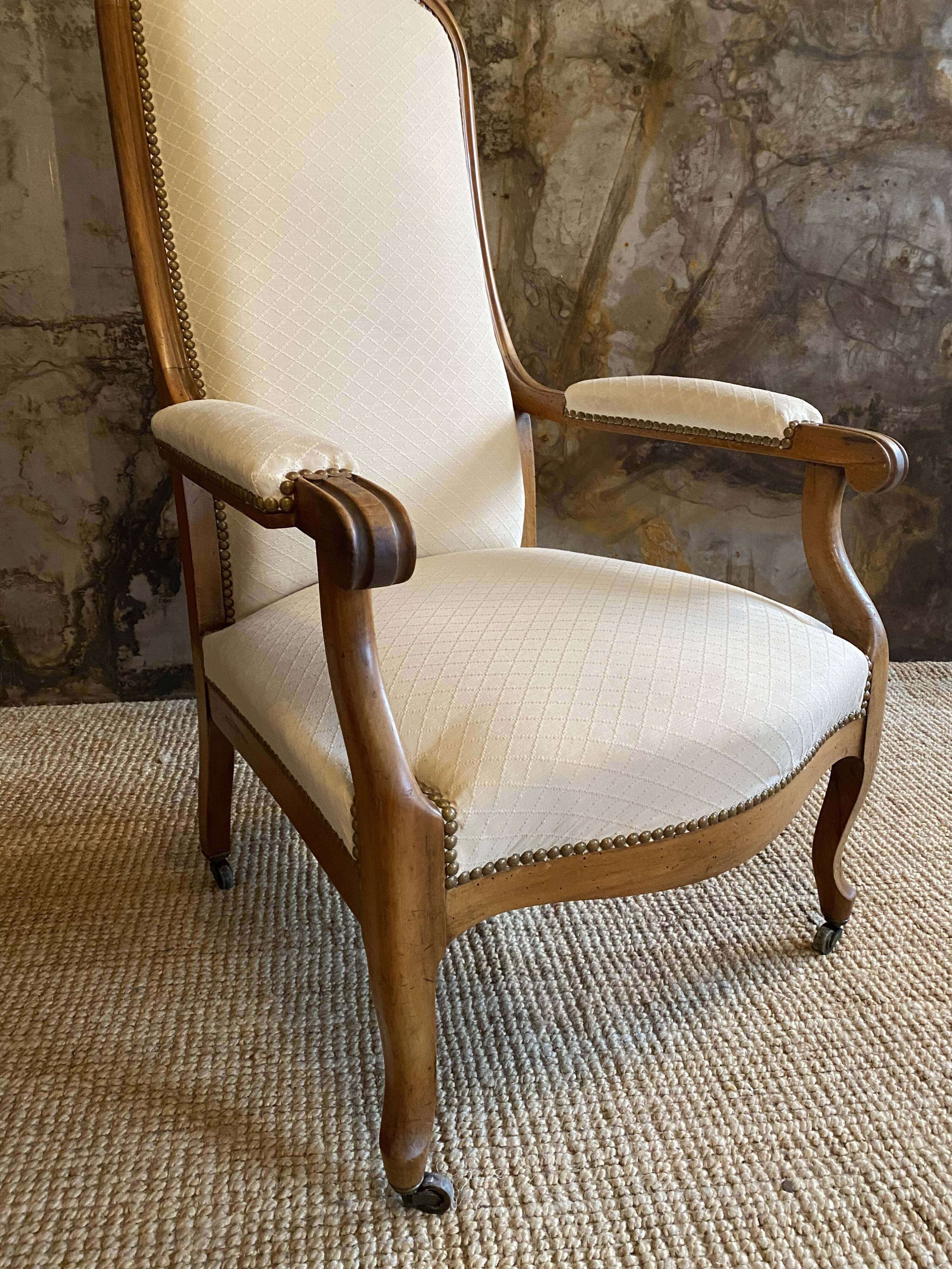 Cream voltaire armchair