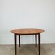 Table ronde scandinave en teck, 1960