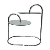 Paire de petite tables d'appoint design des années 70