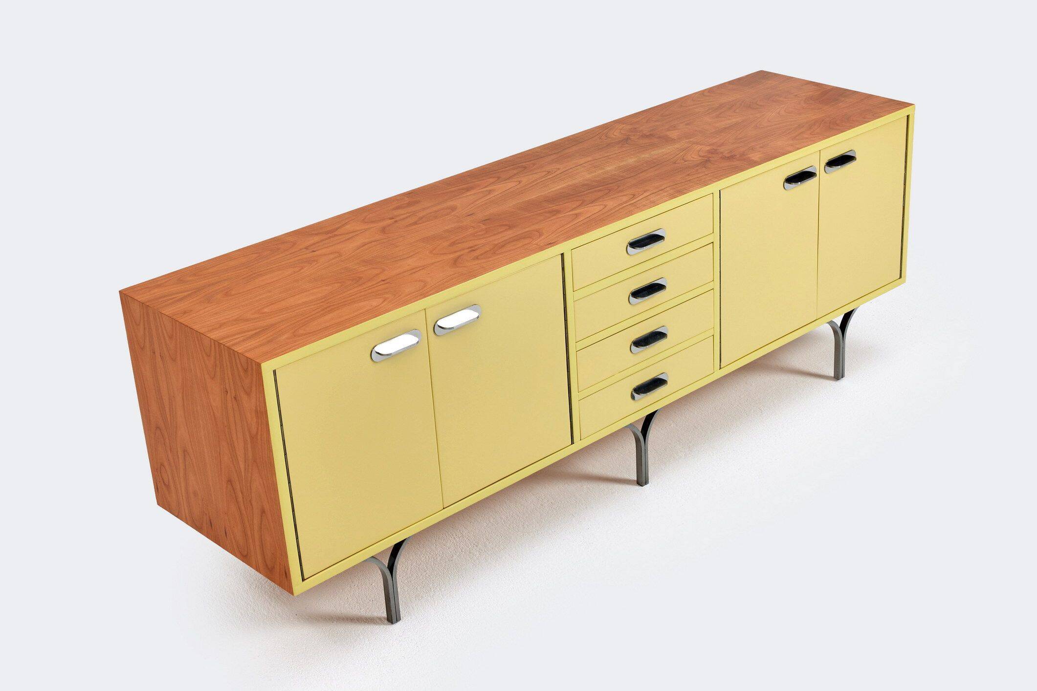 Industrial Vintage Mid-Century Sideboard, Steel, 1960s