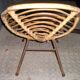 Armchair of child in rattan and metal, 70 years