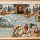 Lot de 4 cartes illustrées par Pinchon - 1948