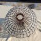 Lustre rond a pampilles verre