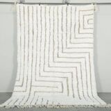 Pure natural wool Berber rug for your living room, size 150 x 250 cm.