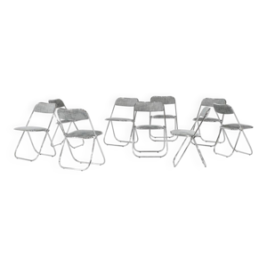 Série de 9 chaises pliantes
