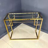 Vintage brass and chrome console by Belgochrom, 1970s