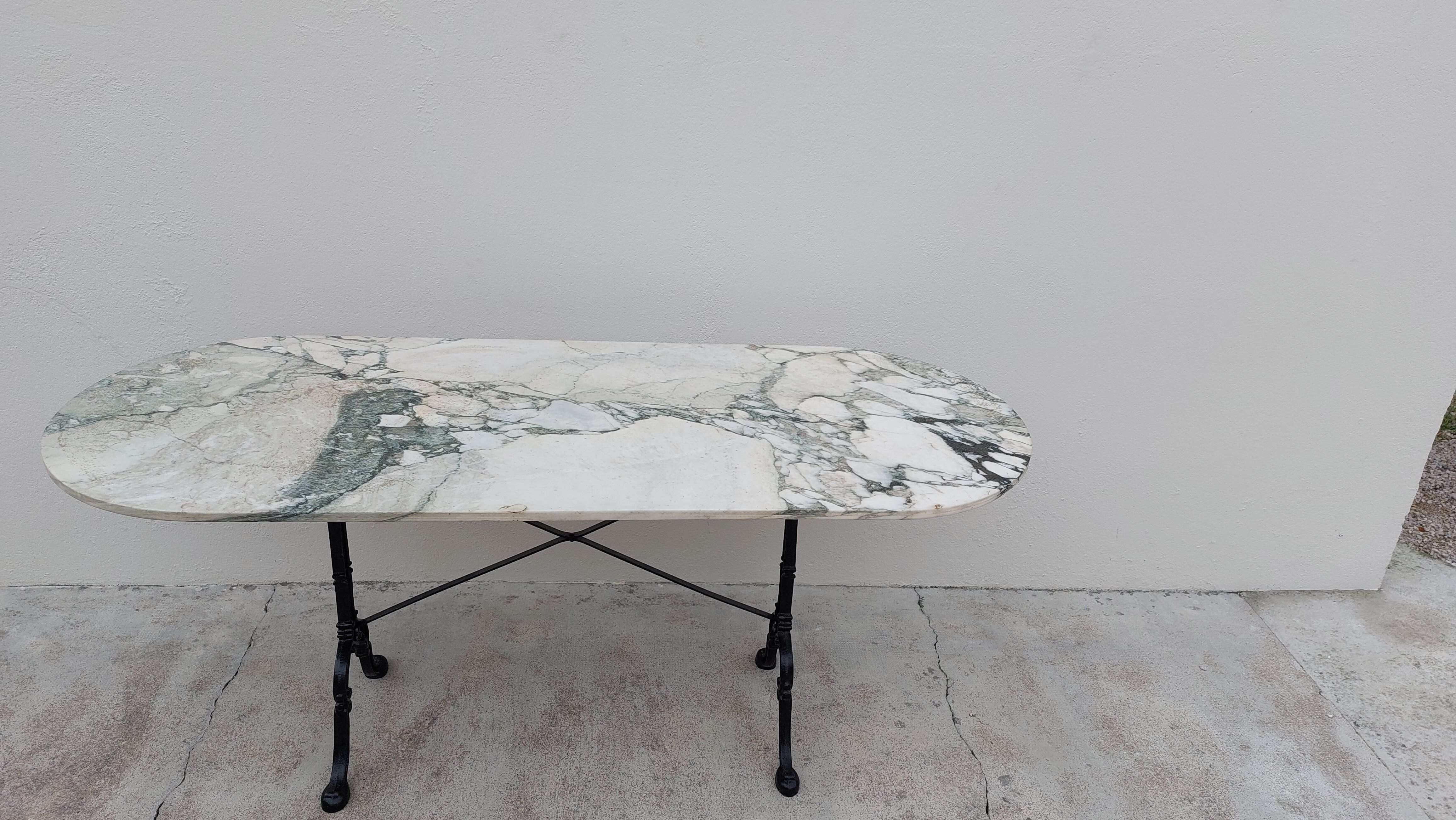 Bistro table restaurant marble godin -1m64