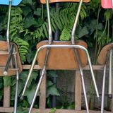 Mismatched formica chairs