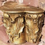 Gilded carved wooden capital, 18th century.