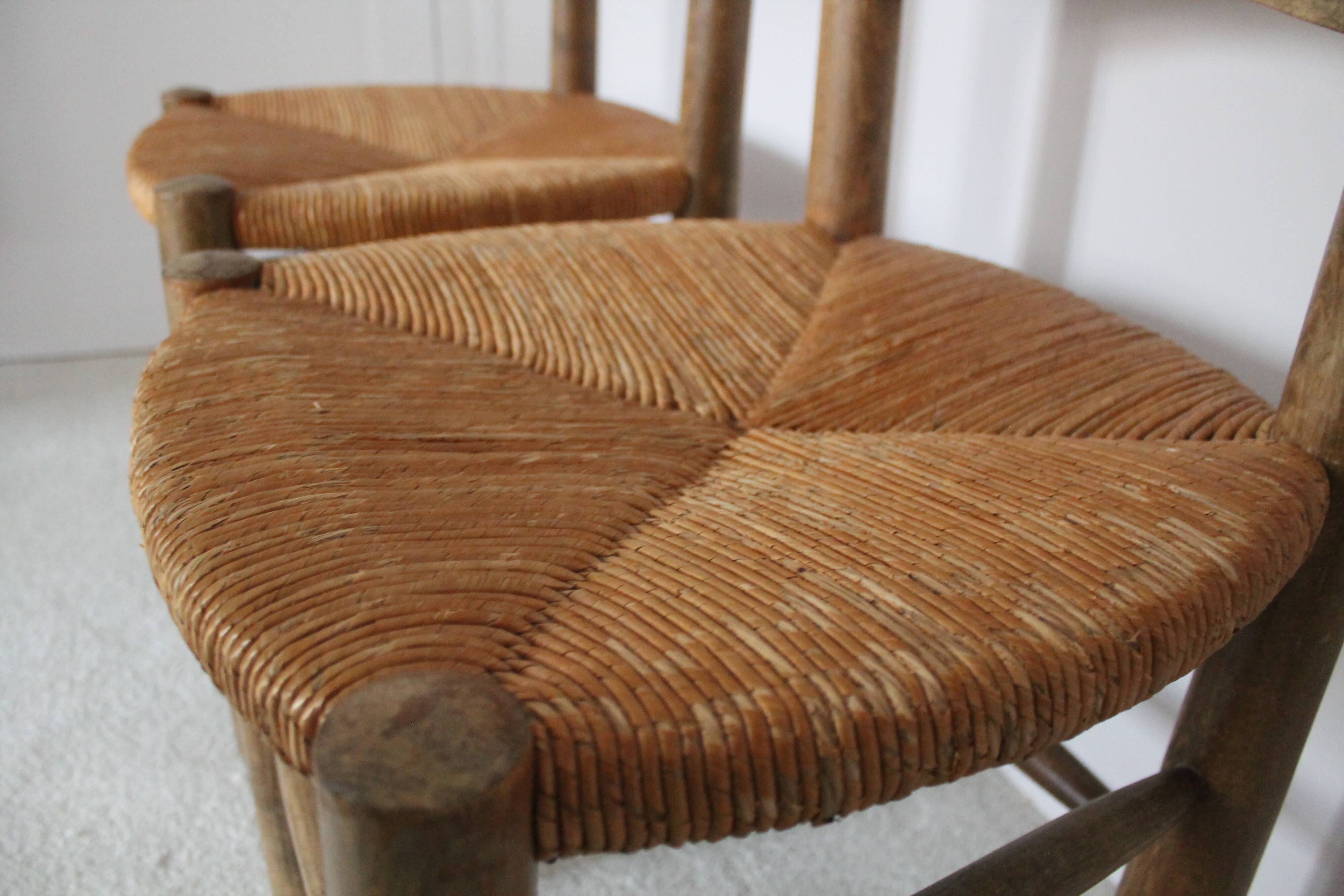 French handmade mulched chairs