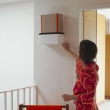 Ana Wall Lamp, 2000s, Linen, Contemporary / Angélique Delaire /
