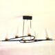 Chandelier 6 lights Arlus 1950