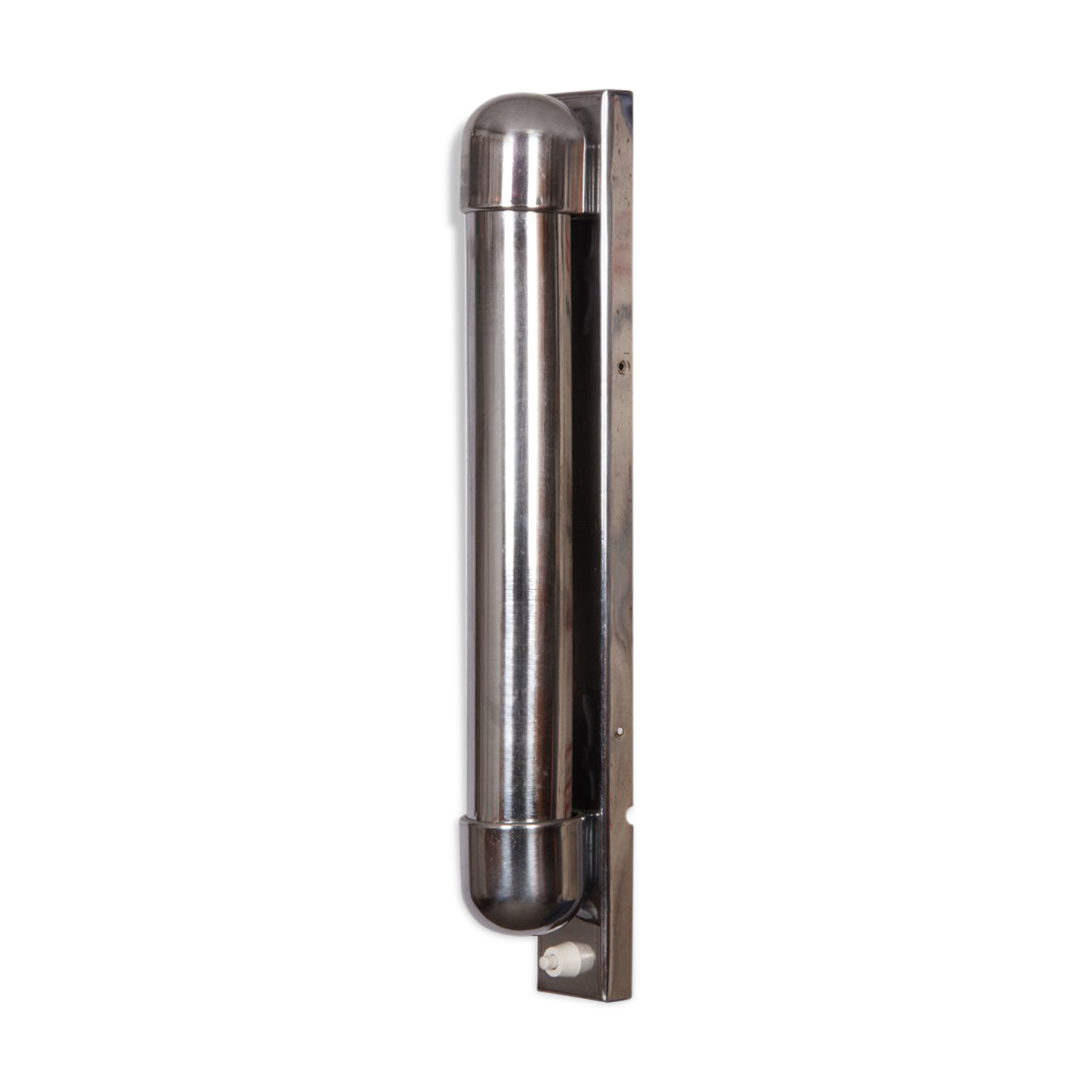 Chrome metal wall light by Napako, 1960