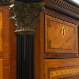 Napoleon III French Sideboard Inlaid with Geometric Floral Motifs, 1850
