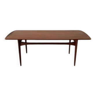 Table basse vintage scandinave en teck, Rasmus, FM Møbler, 1960