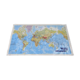 Great vintage map of the world / planisphere aerial agency uta