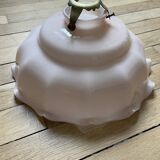 Abat-jour vintage en verre rose opalin de Tchécoslovaquie 250911