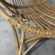 Fauteuil en rotin années 60