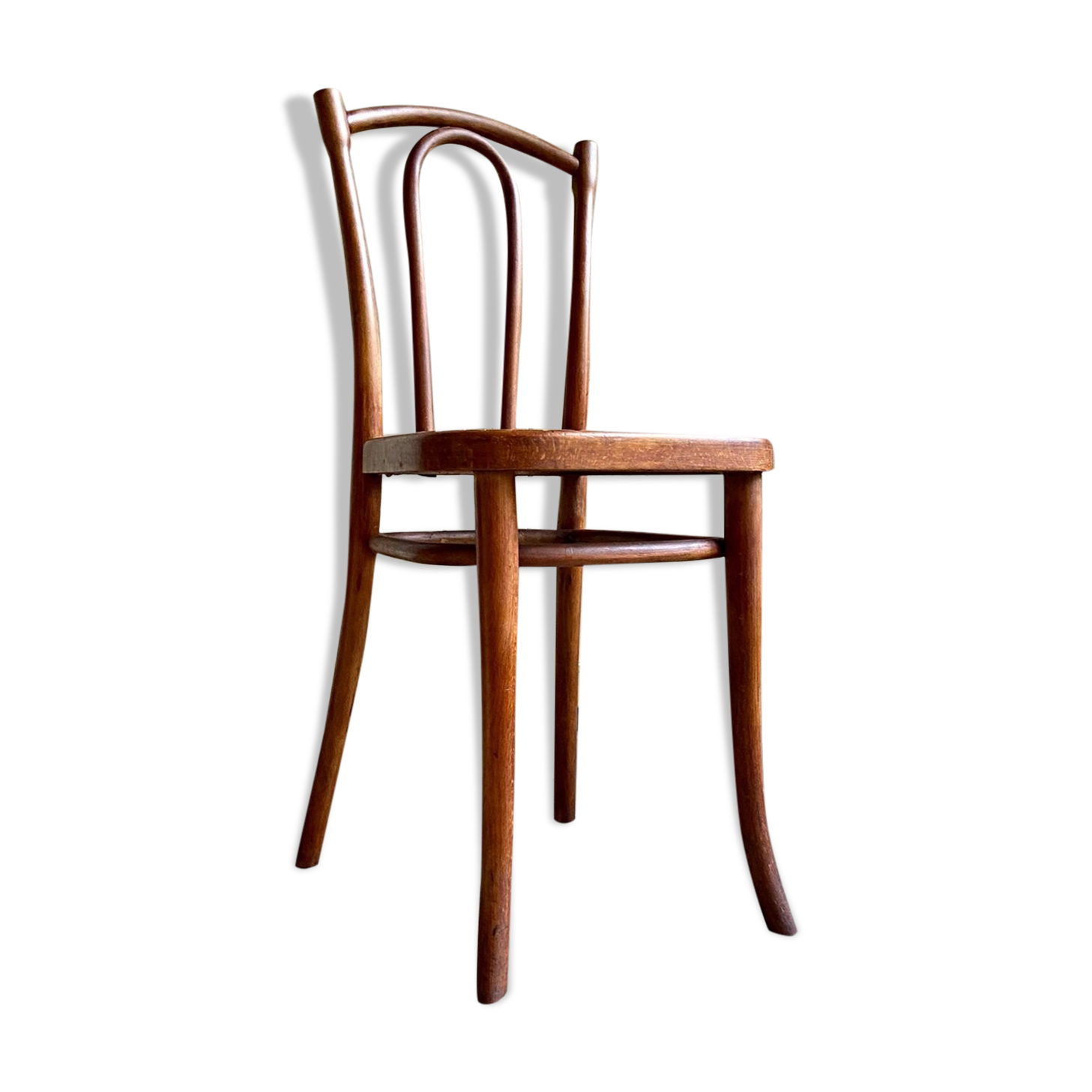 Chair 56 in arched beech and canning by Michael Thonet for Thonet Wien