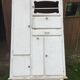 Vintage Mado buffet with white lacquered compass feet.