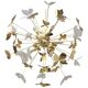 Brass and Murano glass chandelier