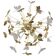 Brass and Murano glass chandelier