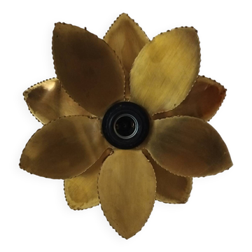 Applique fleur laiton