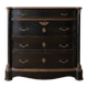 Napoleon III black and brass commode