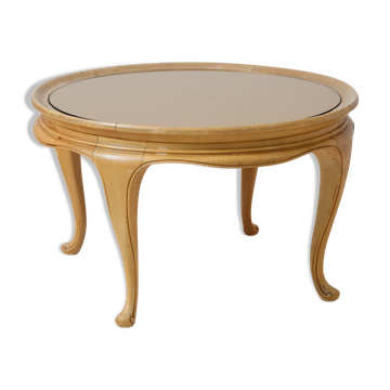 Oak coffee table and mirror 1950