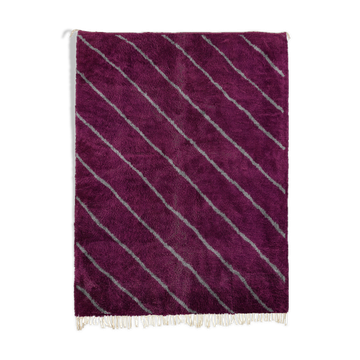 Tapis marocain moderne rose foncé art contemporain 150x240cm