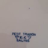 6 Hollow plates. EC Salins.Petit Trianon