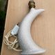 Wave or comma ceramic lamp from the 1950s/1960s