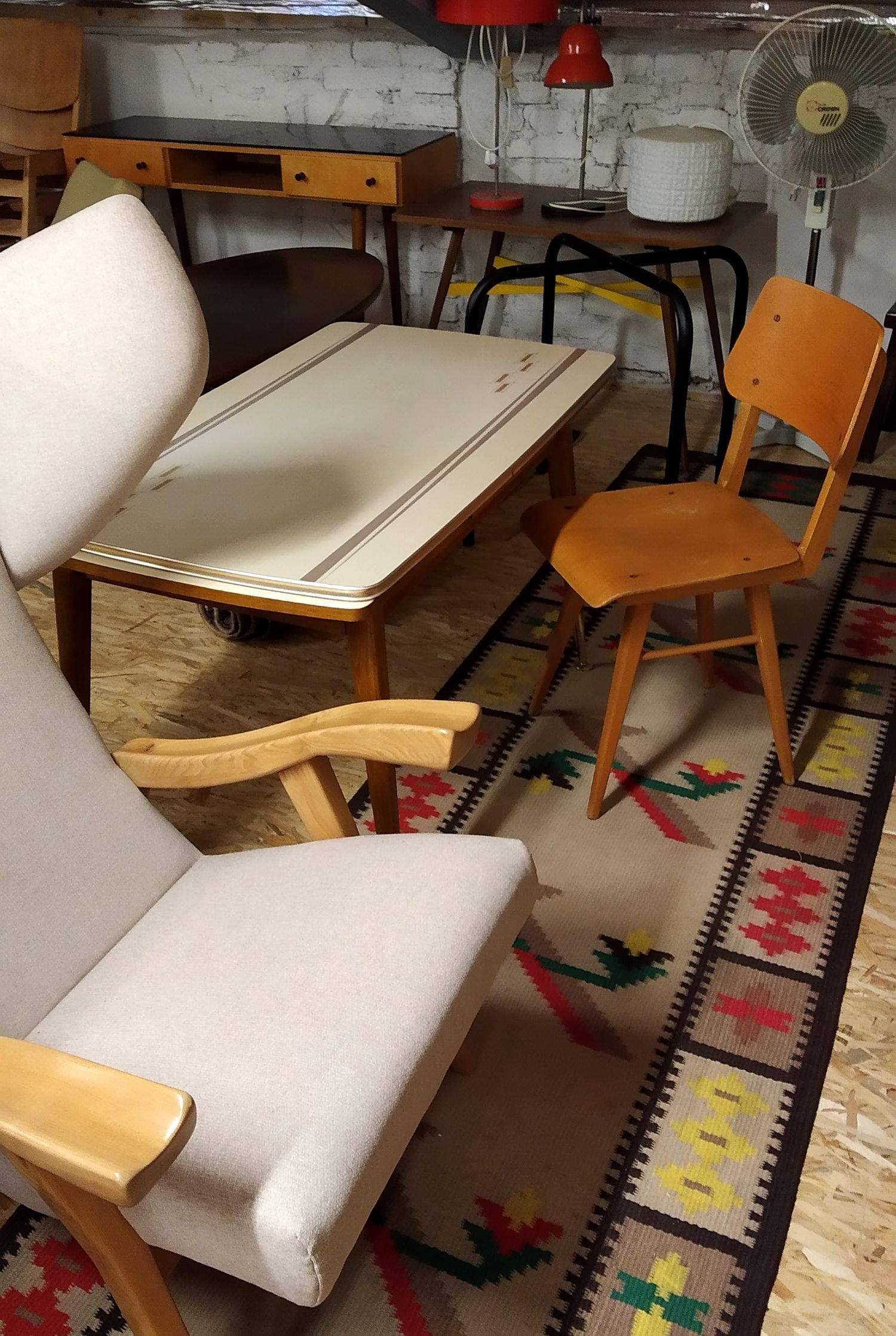 Table basse extensible, années 70