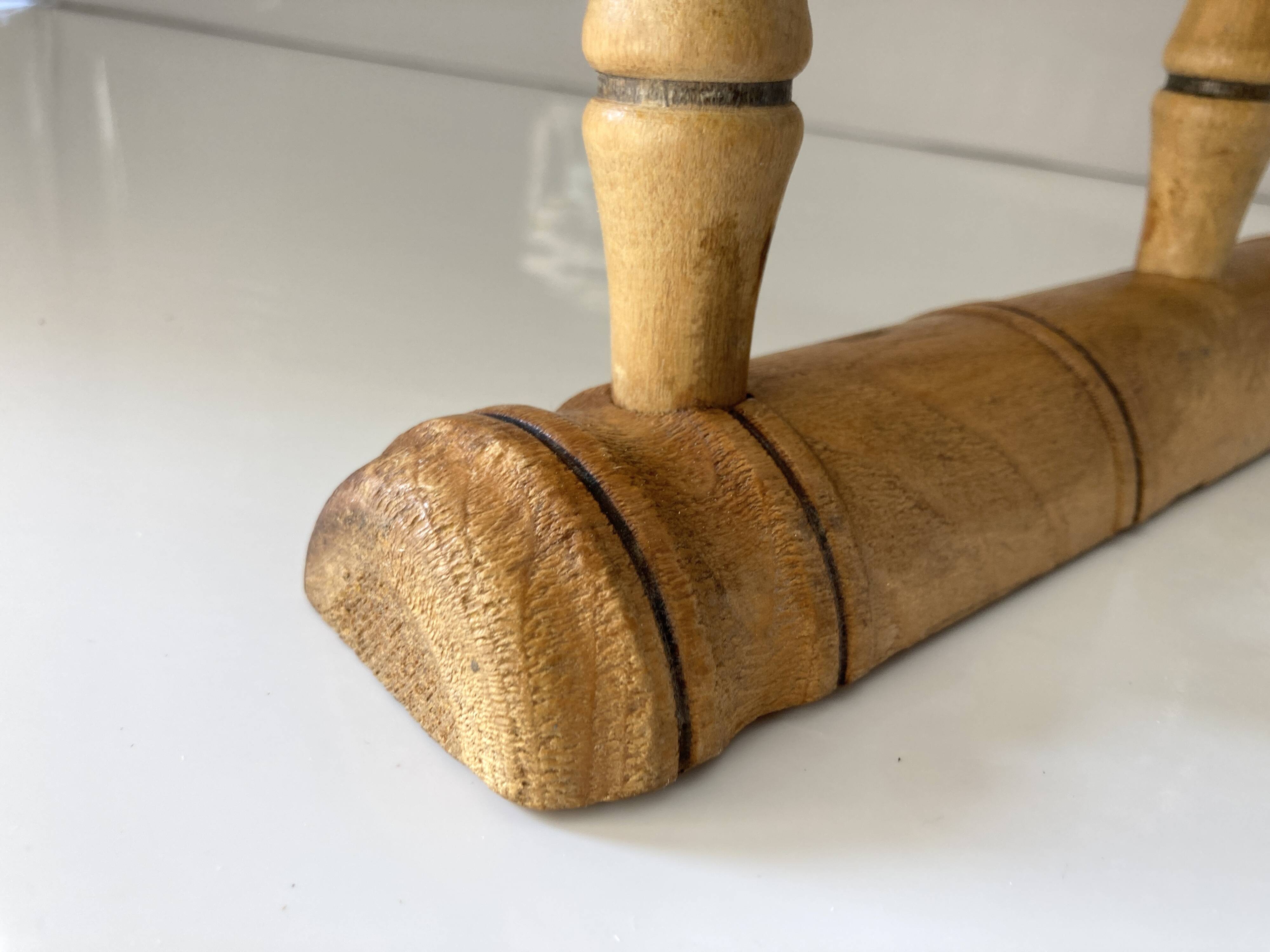 old Bamboo style wall coat rack