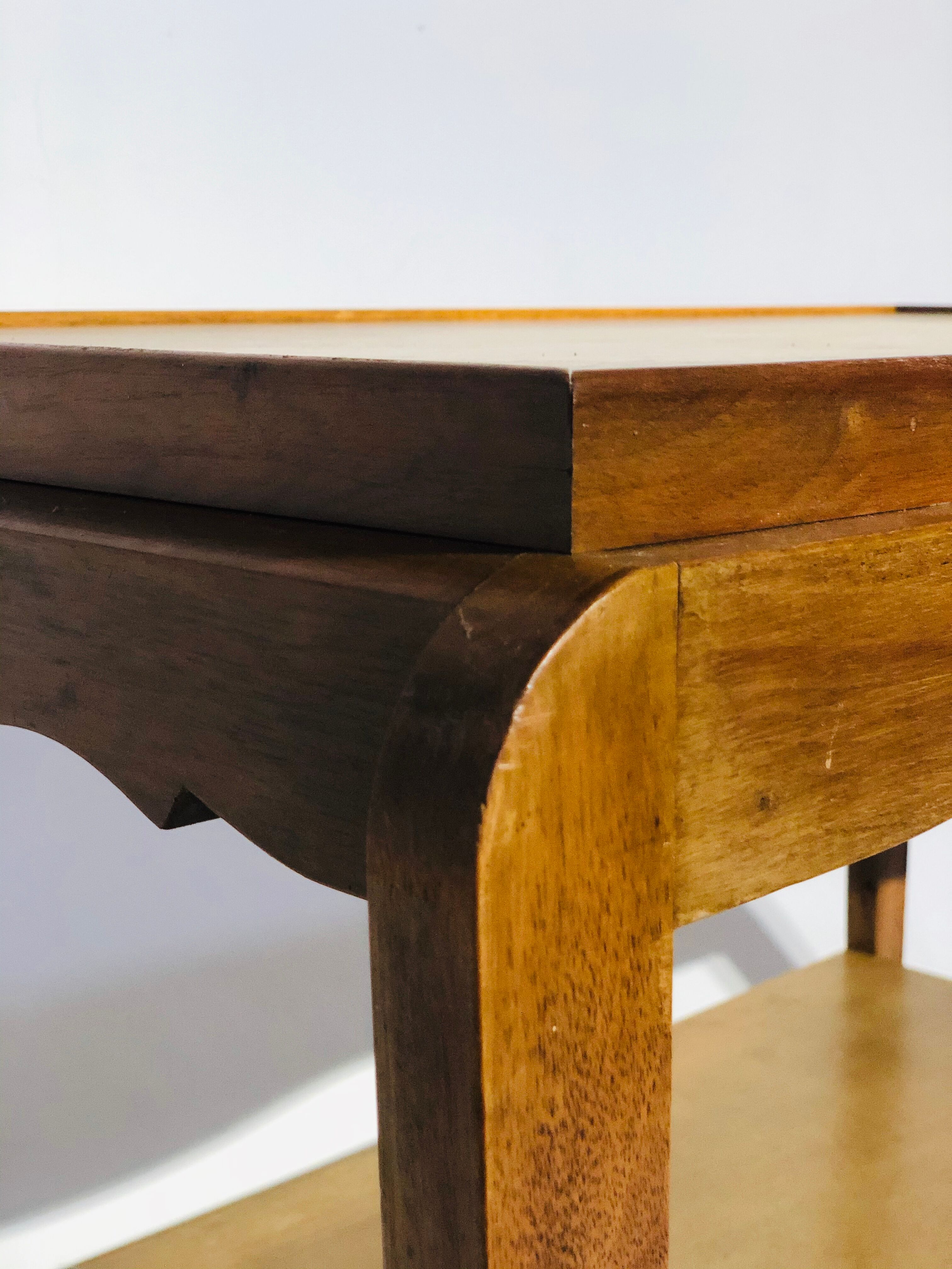 Vintage side table double top oak 1940