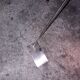 Metal floor lamp with 2 lamps