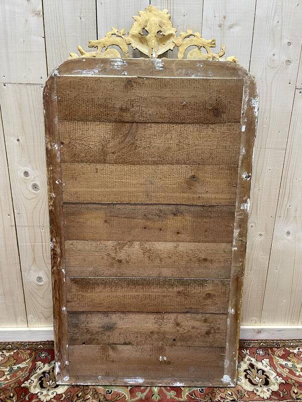 Miroir époque Louis Philippe à fronton OR