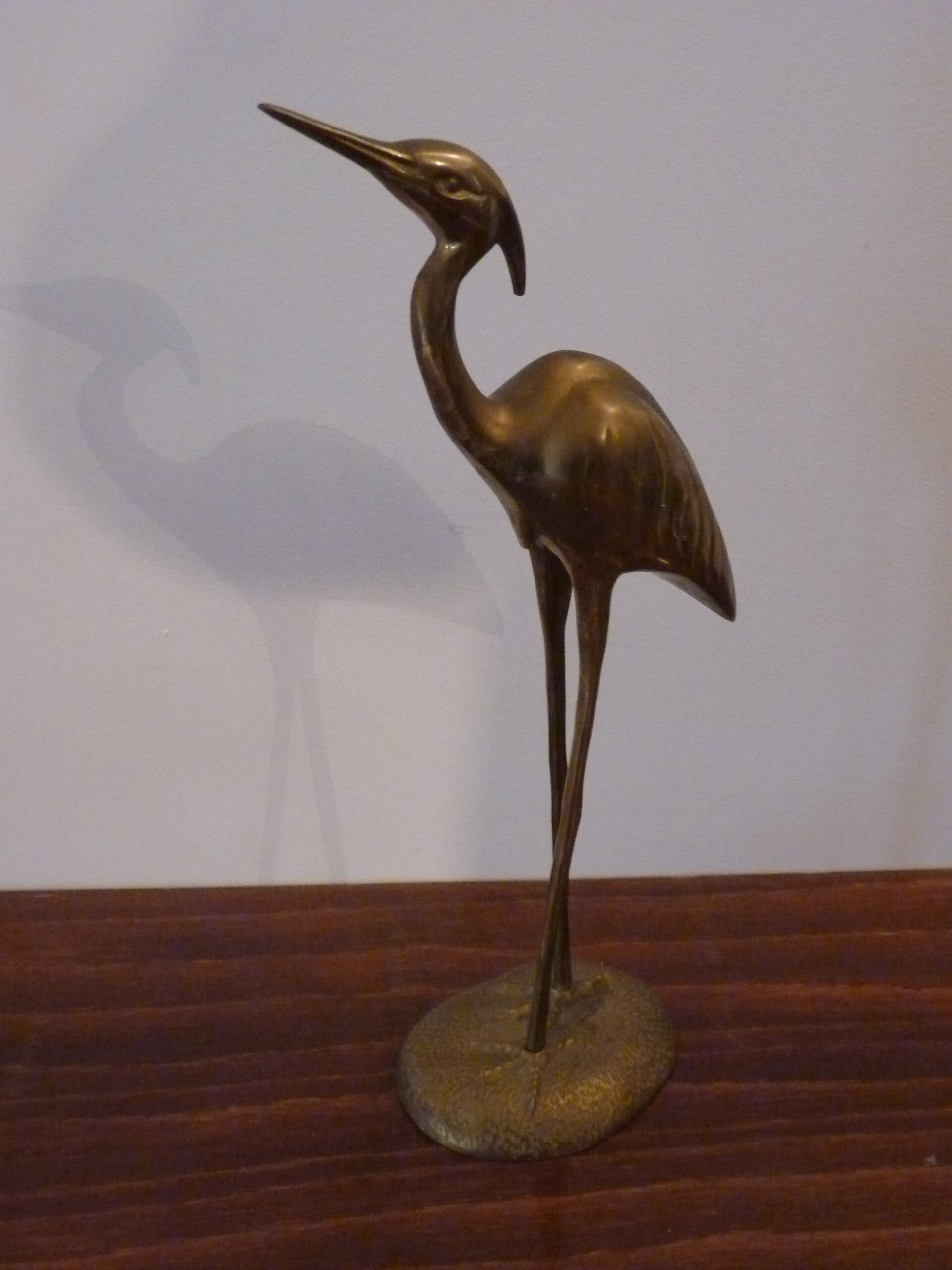 Brass heron