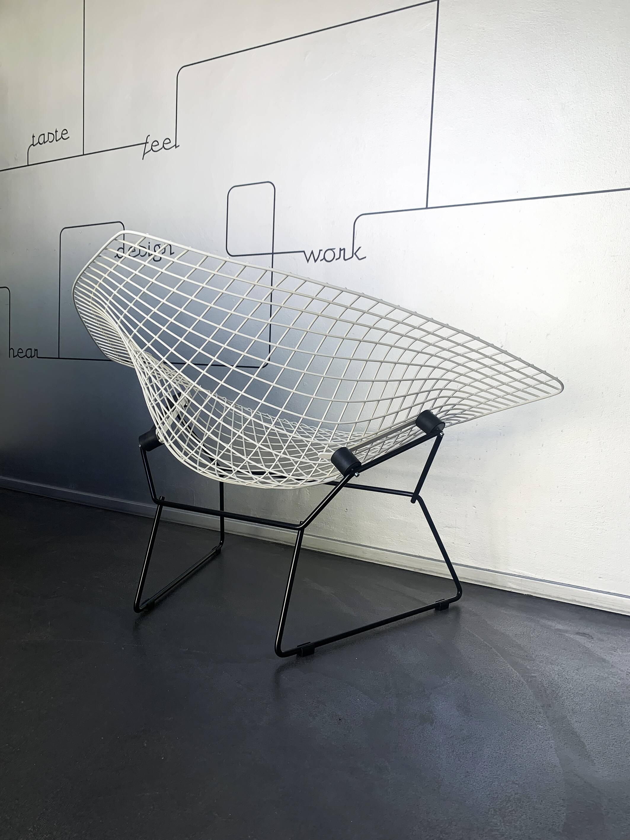 Big Diamond armchair, Harry Bertoia for Knoll International, 1950s-60s, restored