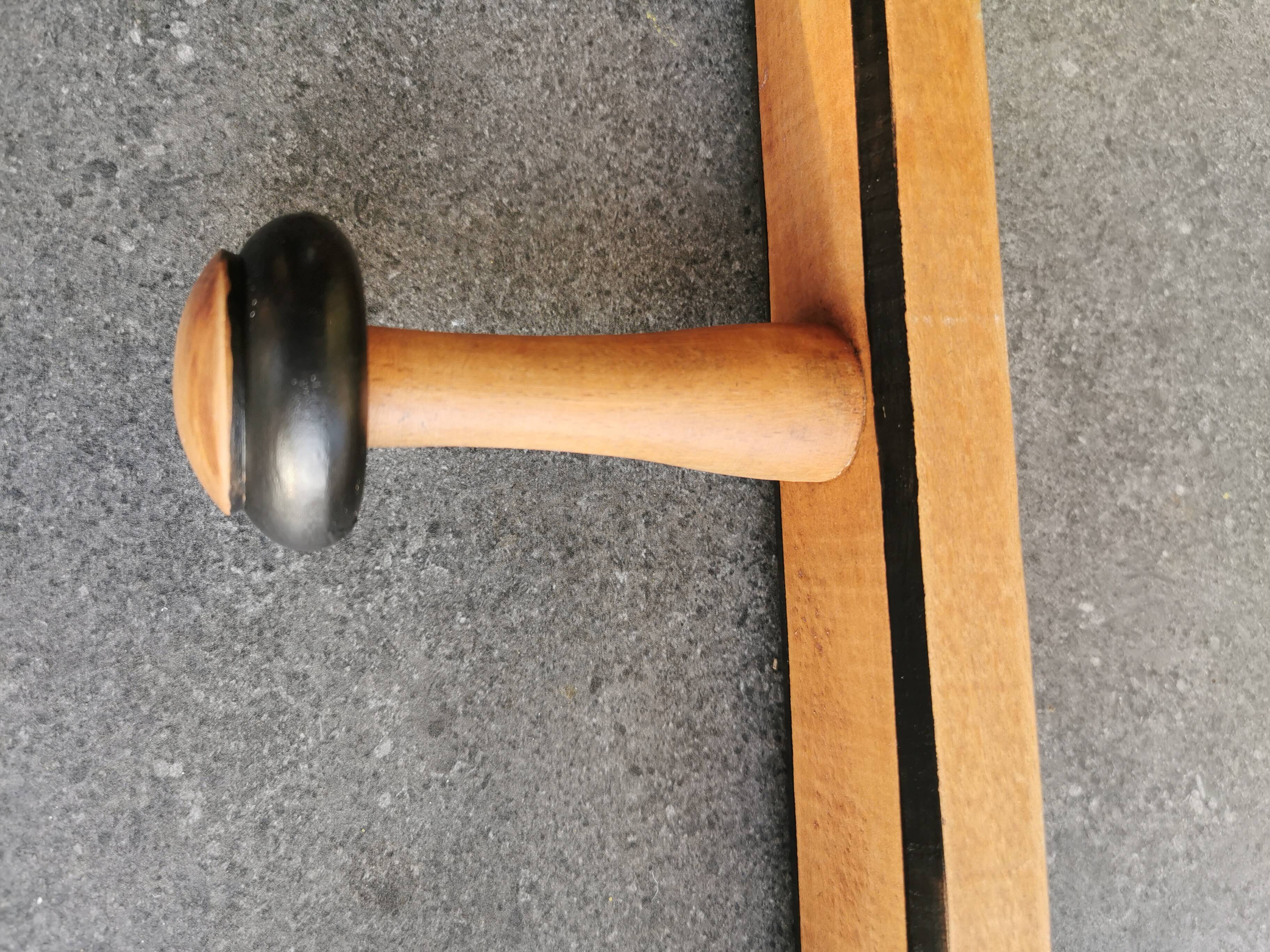 Antique wooden coat holder