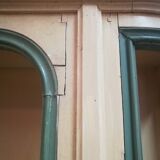Library curved late nineteenth patina