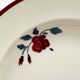 9 soup plates Badonviller model "Les Roses" from the 1950s
