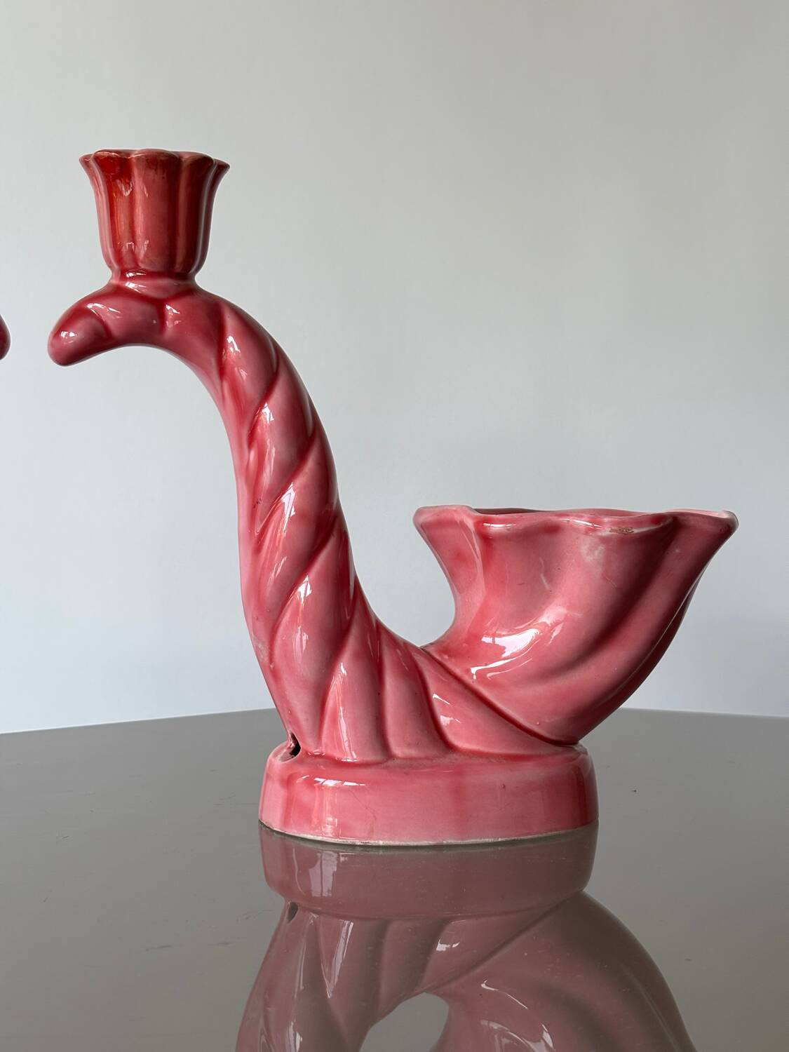 2 vintage Vallauris candlesticks