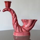 2 vintage Vallauris candlesticks