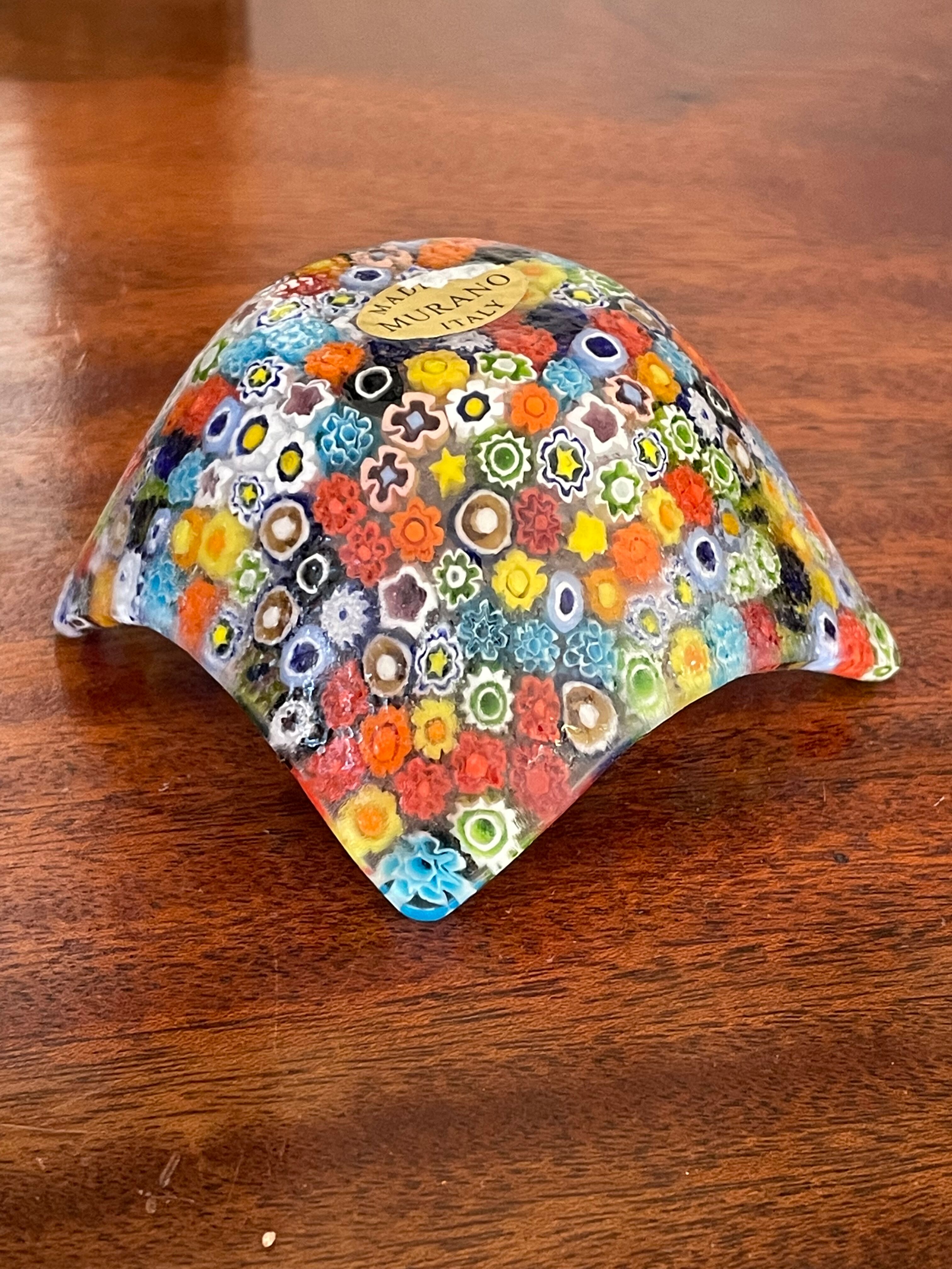 Vintage Murano Millefiori trinket bowl