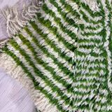 Handmade green Beni Ouraine rug